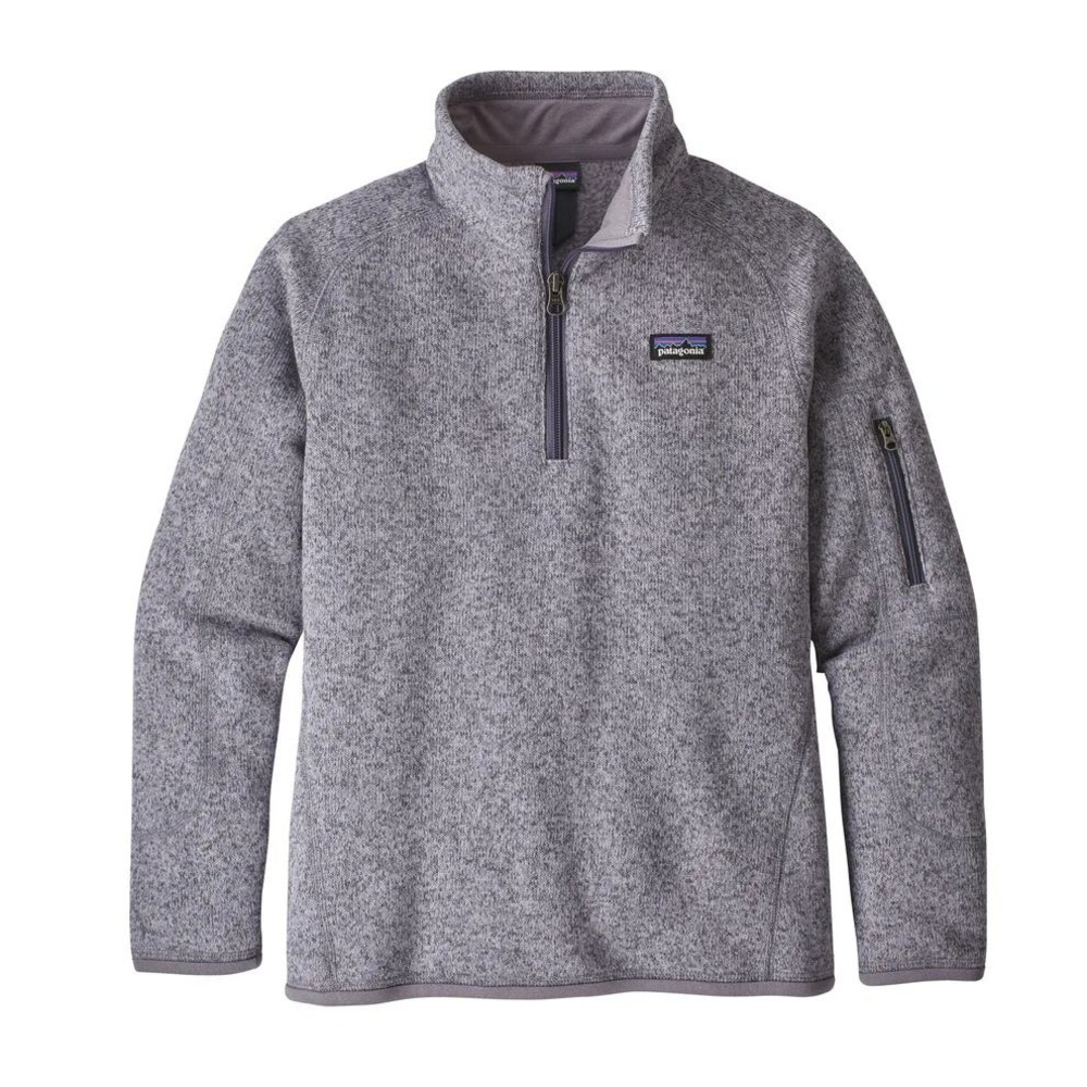 Patagonia Kids Girls Better‎ Sweater Quarter Zip Pullover in Smoky Violet Sz XXL
